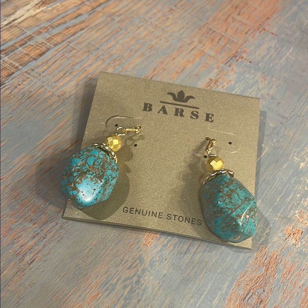 Studio Barse Turquoise and Gold Earrings